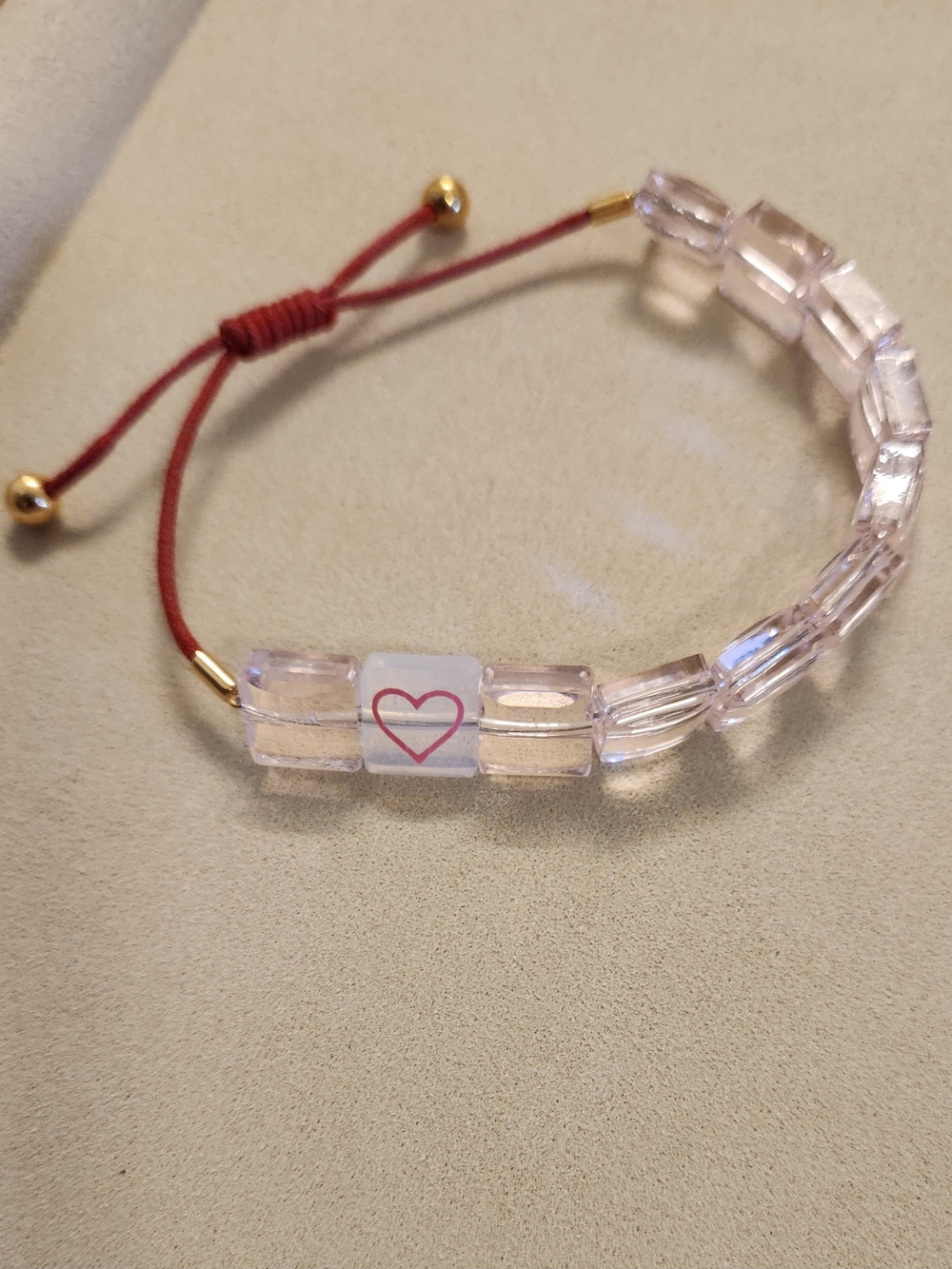 Swarovski Letra Heart Bracelet In Pink